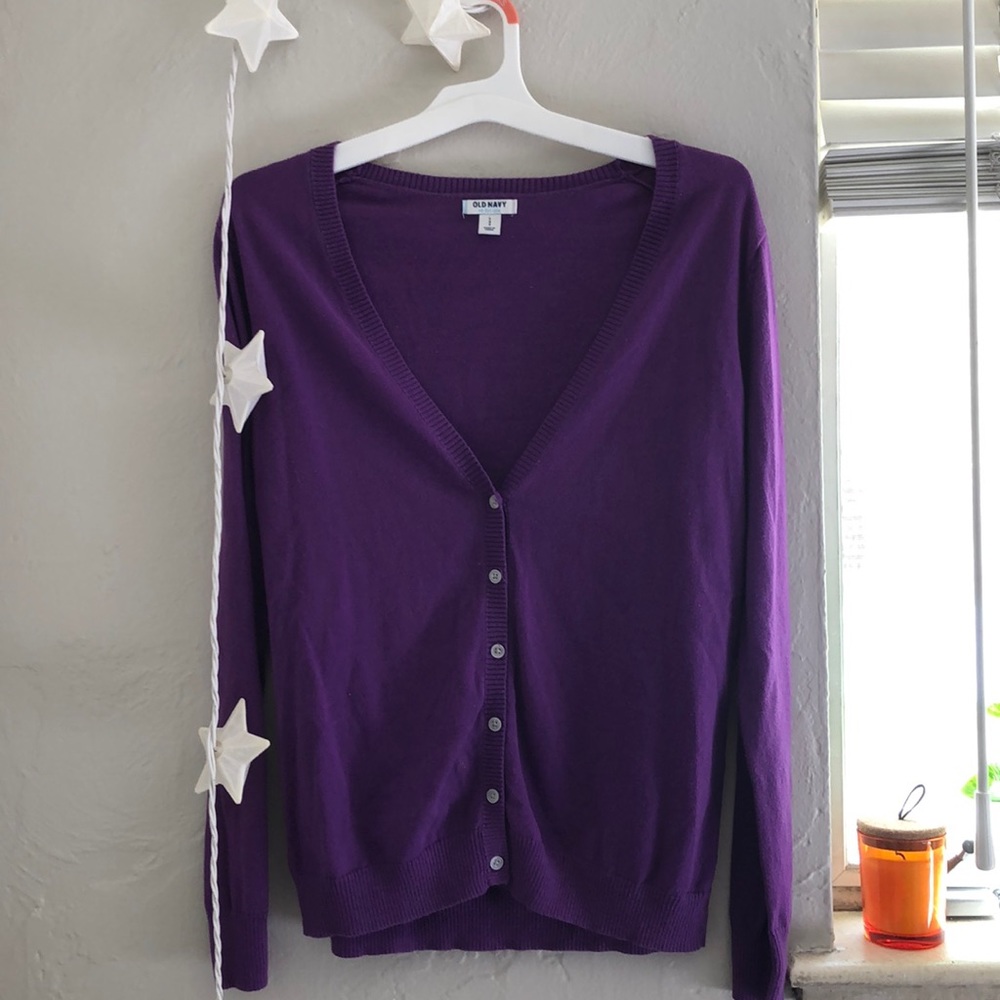 Old Navy Purple Cardigan